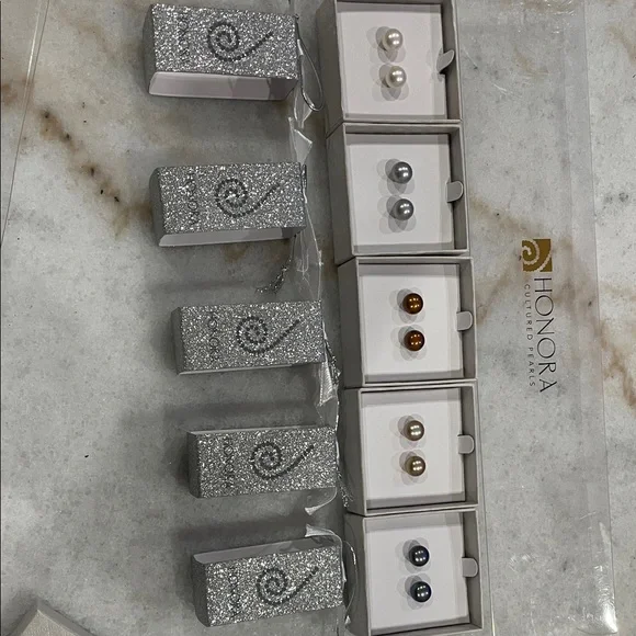 Honora Multi-Color Pearl Earring Collection - Picture 1 of 5